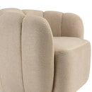 Agathe - Fauteuil - Beige/Marron Foncé