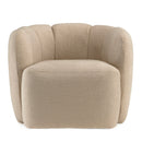 Agathe - Fauteuil - Beige/Marron Foncé