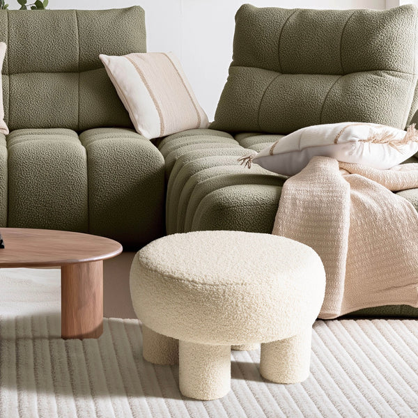 Agathe - Pouf - Blanc