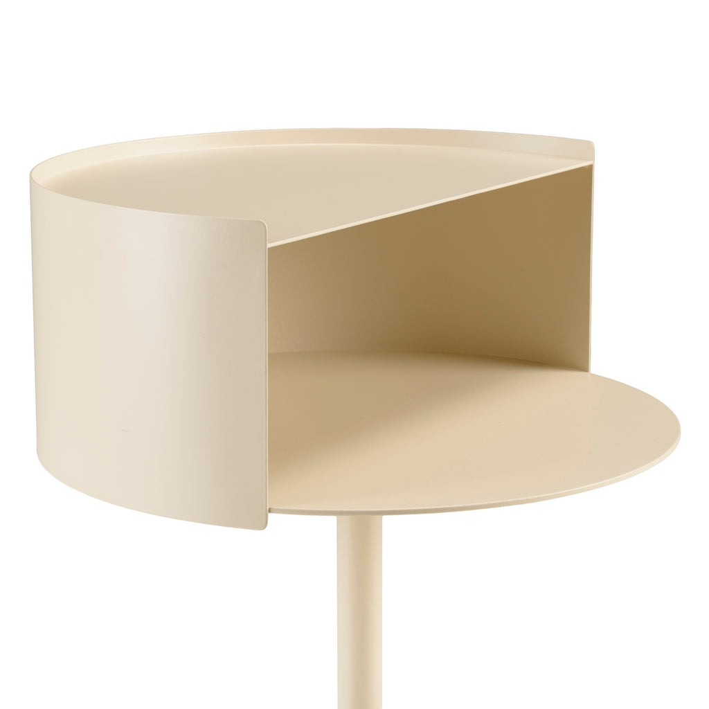 Agathe - Side Table & Pedestal Table - Beige