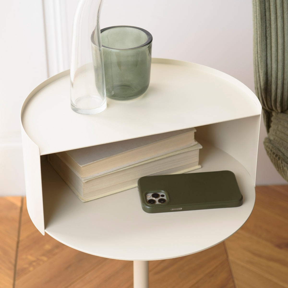 Agathe - Side Table & Pedestal Table - Beige
