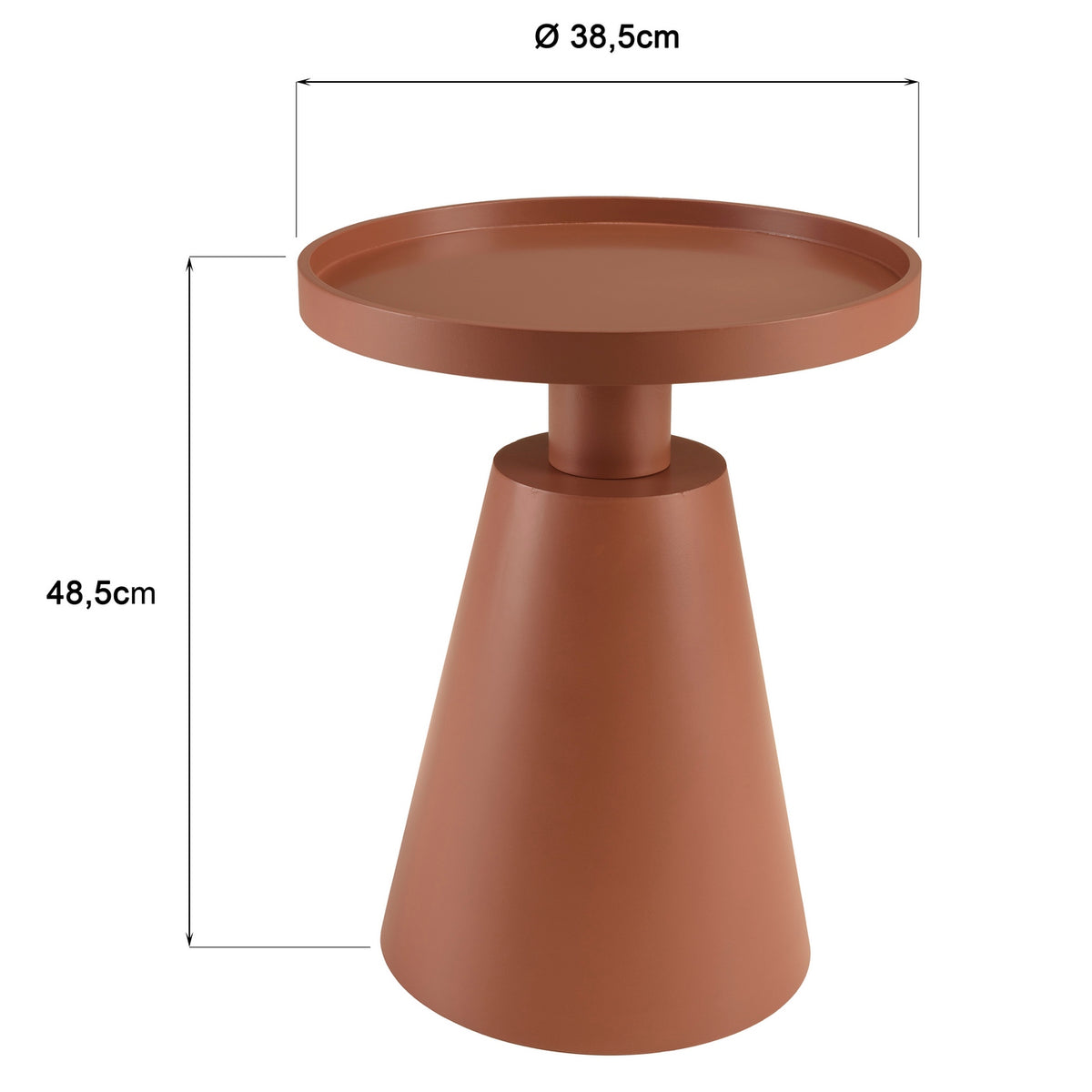 Agathe - Tavolino da Divano e Tavolino - Terracotta