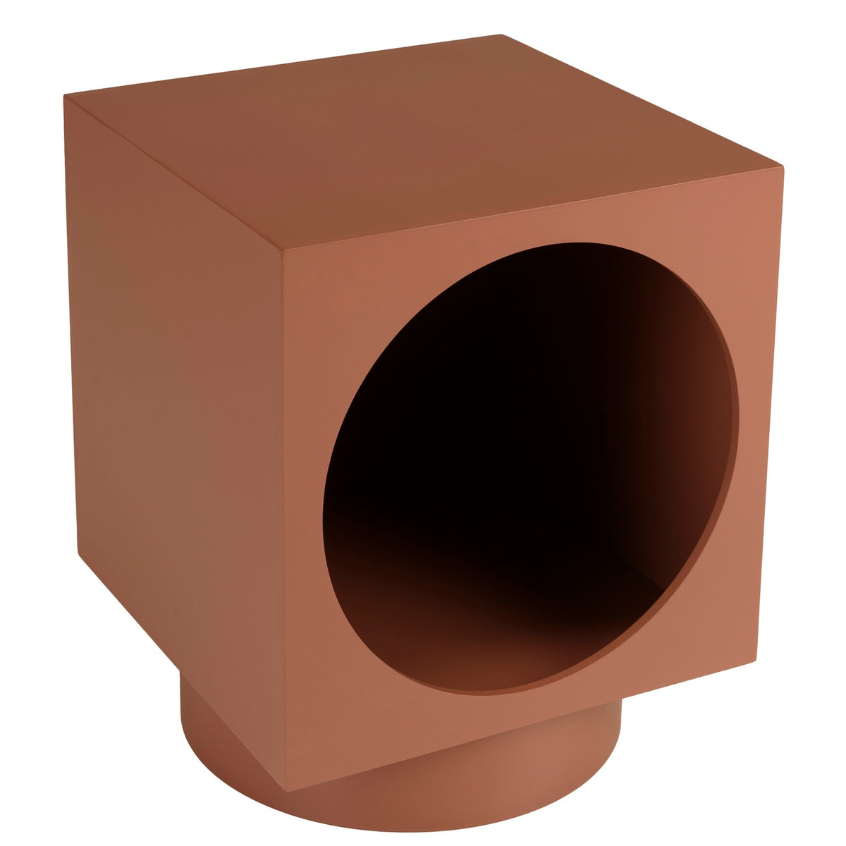 Agathe - Sofa Side Table & Pedestal Table - Terracotta
