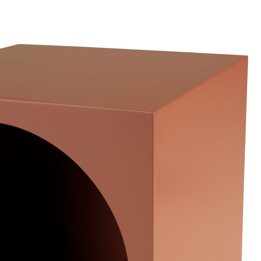 Agathe - Sofa Side Table & Pedestal Table - Terracotta