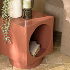 Agathe - Sofa Side Table & Pedestal Table - Terracotta
