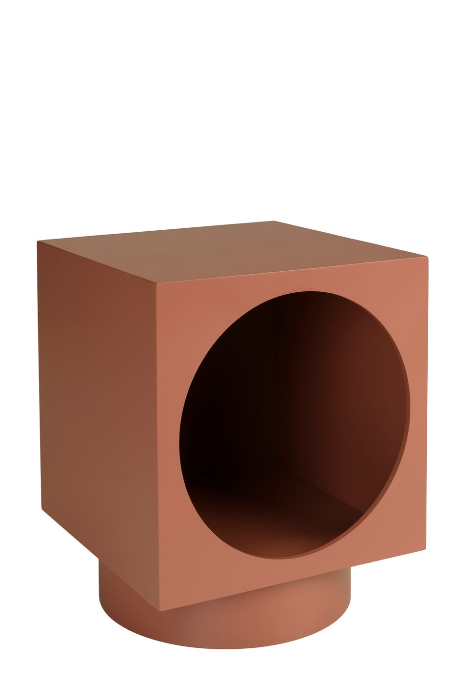 Agathe - Sofa Side Table & Pedestal Table - Terracotta