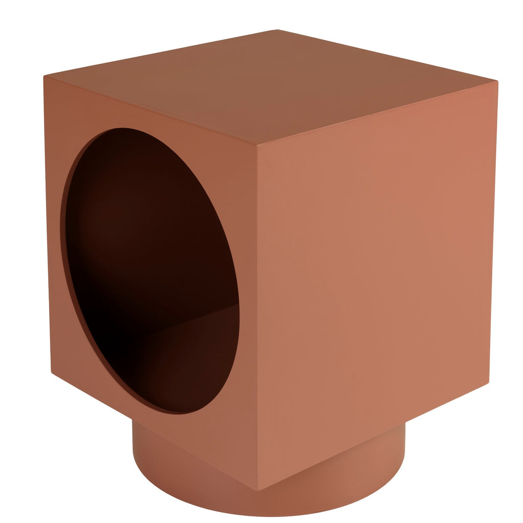 Agathe - Sofa Side Table & Pedestal Table - Terracotta