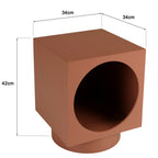 Agathe - Sofa Side Table & Pedestal Table - Terracotta