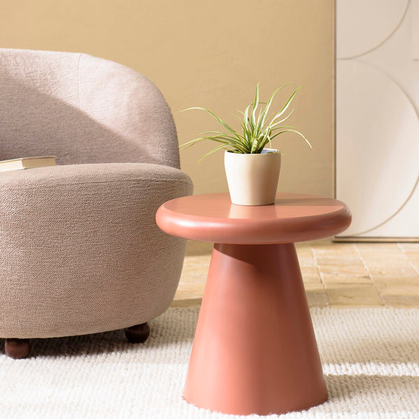 Agathe - End Table & Side Table - Terracotta
