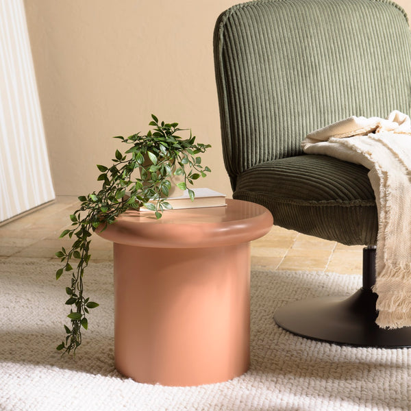 Agathe - Sofa Side Table & Pedestal Table - Brown