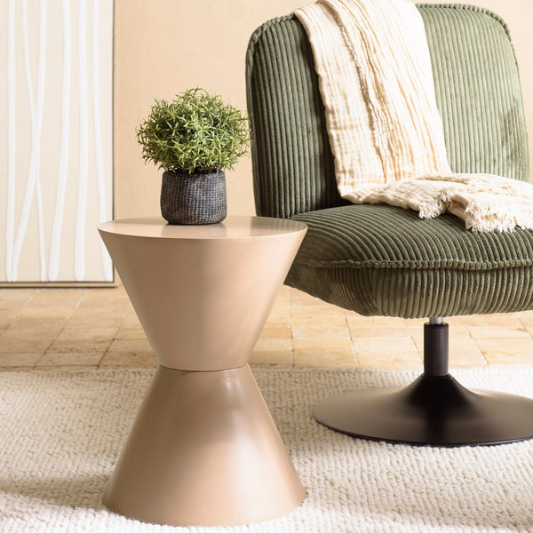 Agathe - Side Table & Pedestal Table - Taupe