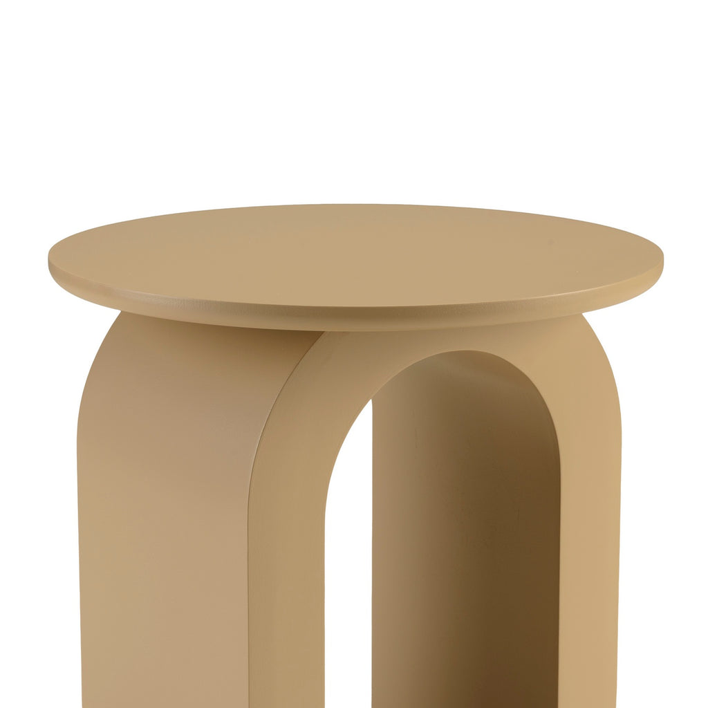 Agathe - Side Table & Pedestal Table - Taupe