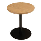 Agathe - Side Table & Pedestal Table - Light Wood/Black