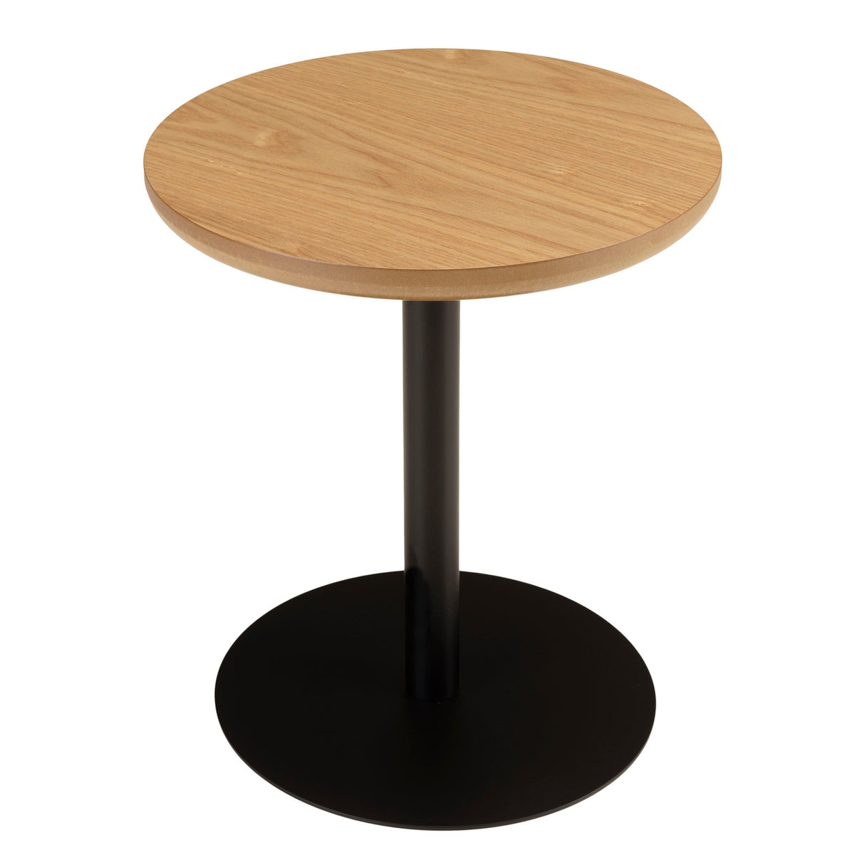 Agathe - Side Table & Pedestal Table - Light Wood/Black