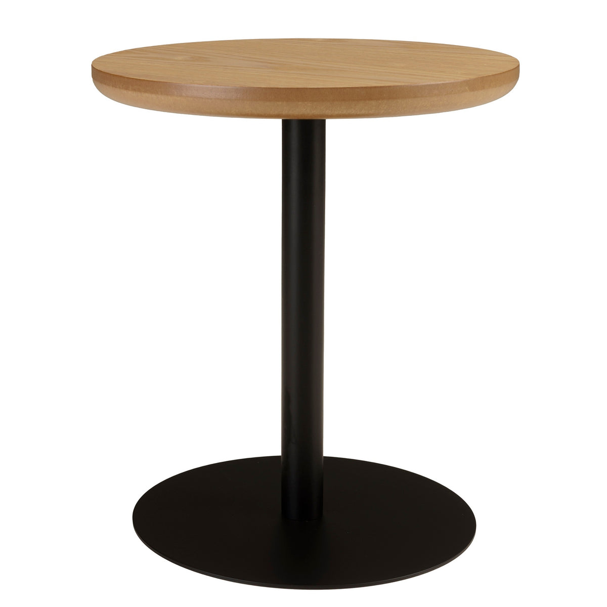 Agathe - Side Table & Pedestal Table - Light Wood/Black