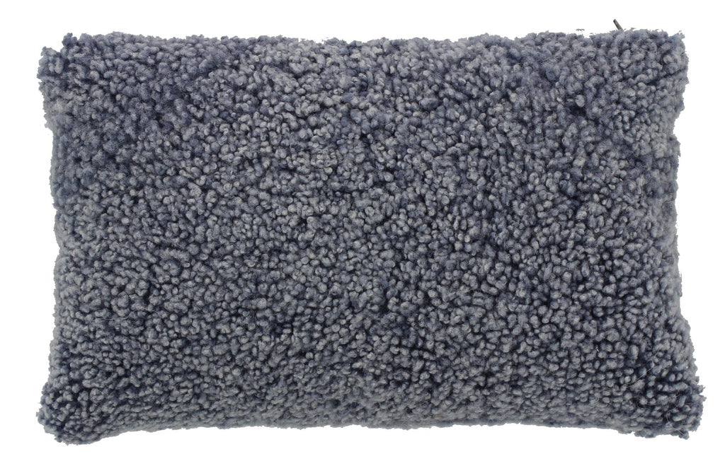 Cojín de piel de oveja auténtica - Gris