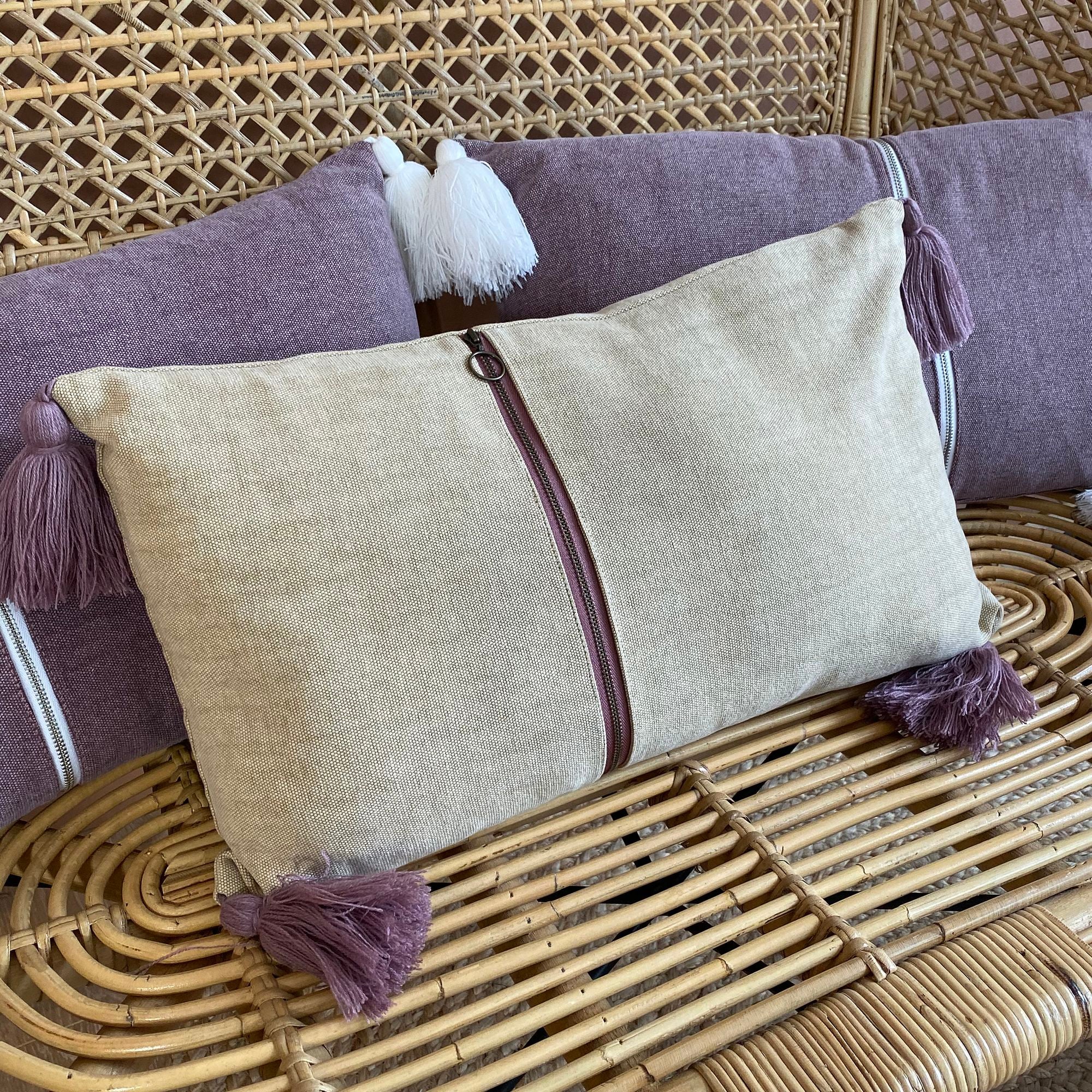 Cojín Agra - Algodón Beige