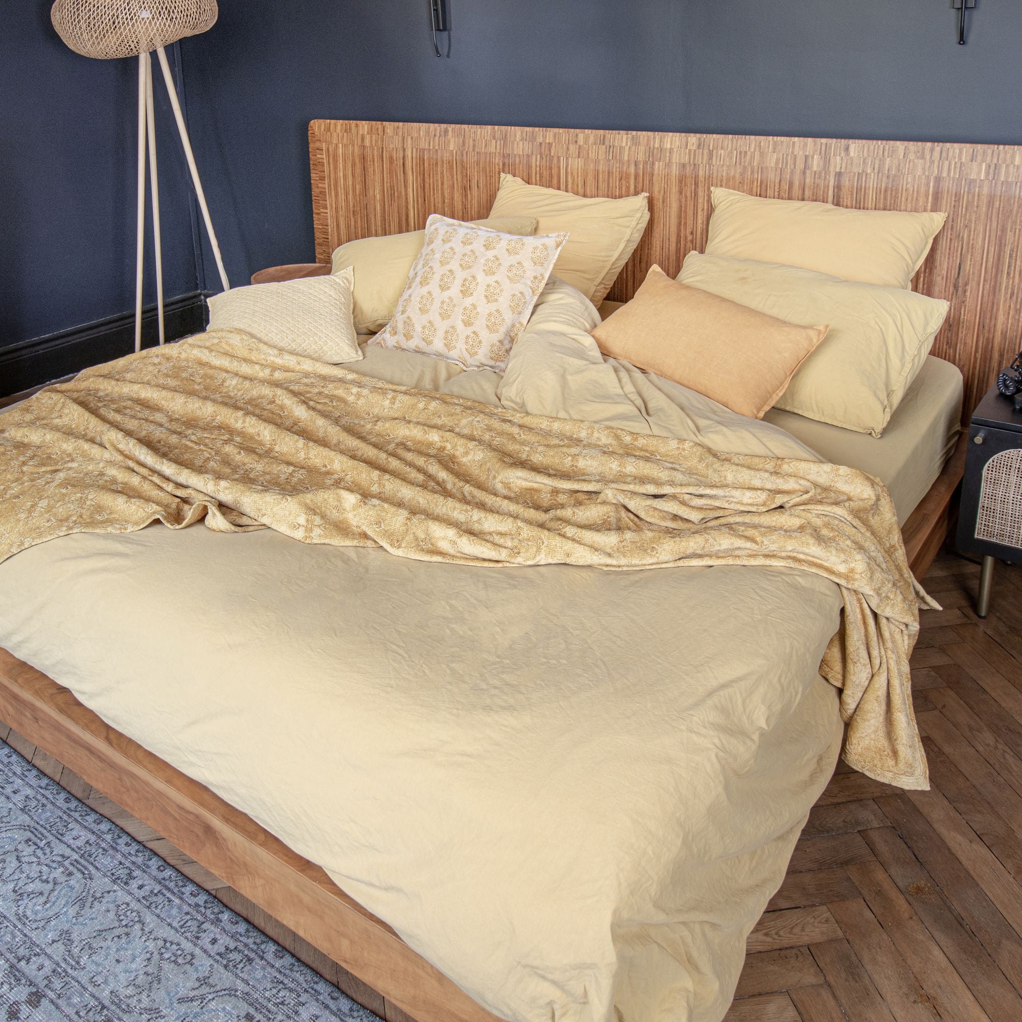Punta corta Byzance de tejido estampado - Amarillo