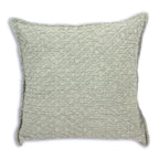 Gali Cushion - Green Cotton With Embossed Patterns
