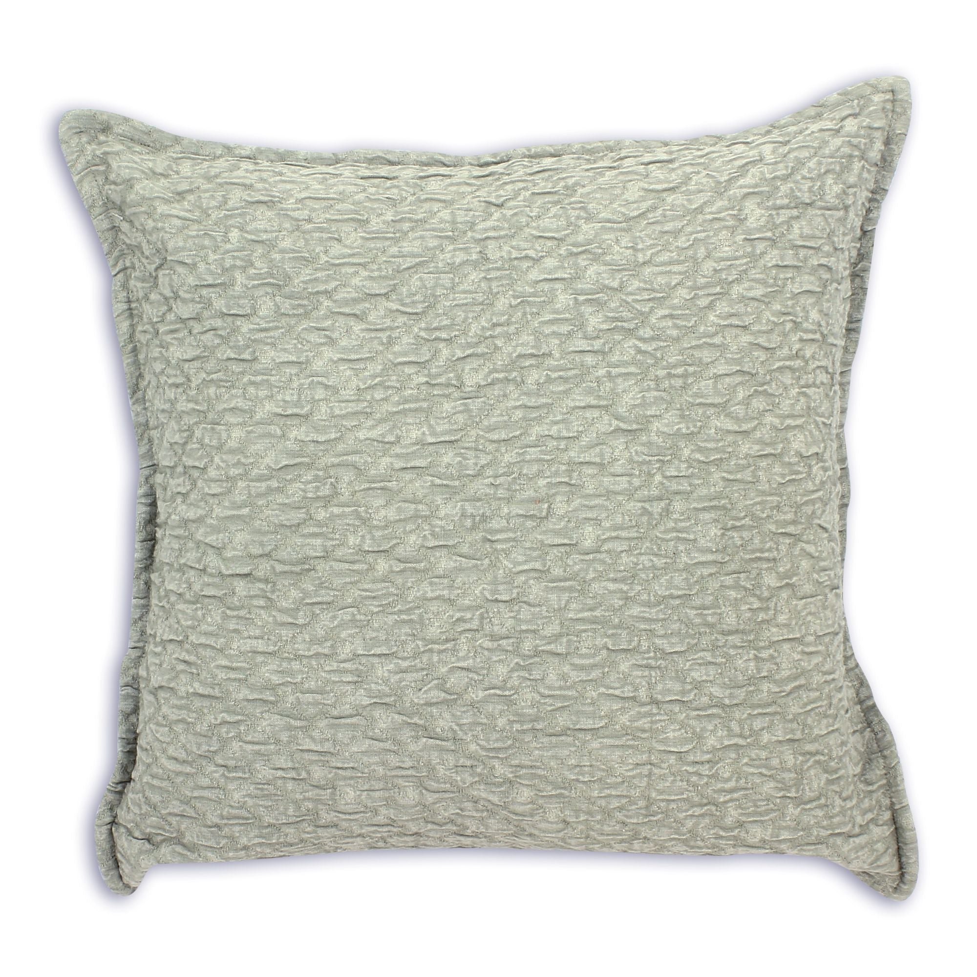 Gali Cushion - Green Cotton With Embossed Patterns