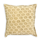 Cojín de terciopelo estampado Dori - Beige