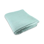 Camaro Double Tablecloth in Washed Celadon Green Cotton 150X250 Cm