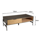 Mesa de centro - Charlie - Negro - Marrón