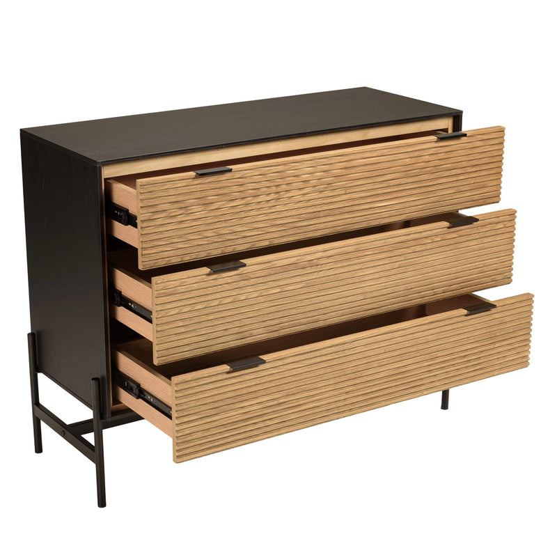 Cómoda - Charlie - Negro - Marrón