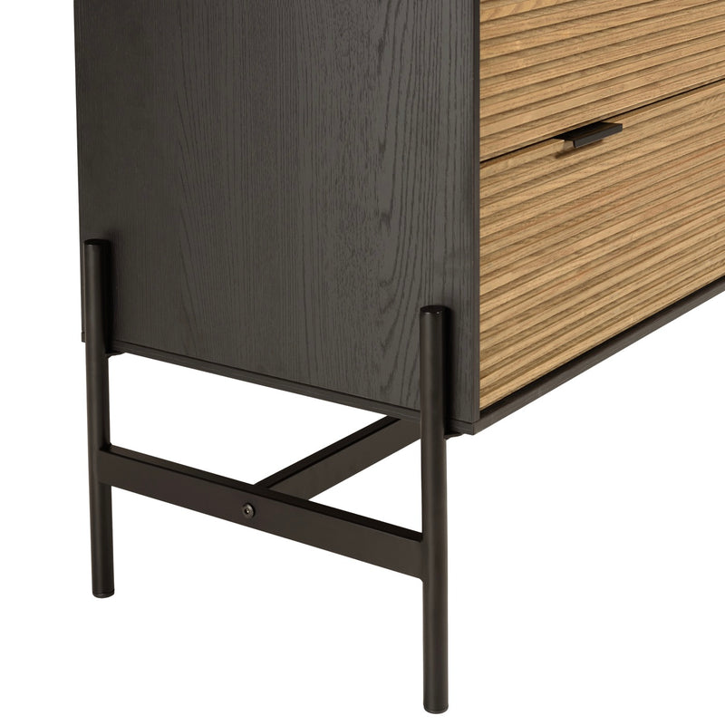 Cómoda - Charlie - Negro - Marrón