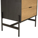 Mesita de noche - Charlie - Negro - Marrón