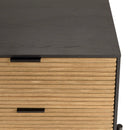 Mesita de noche - Charlie - Negro - Marrón