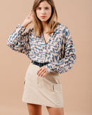 BLOUSE BLEU MAGDA BLEU