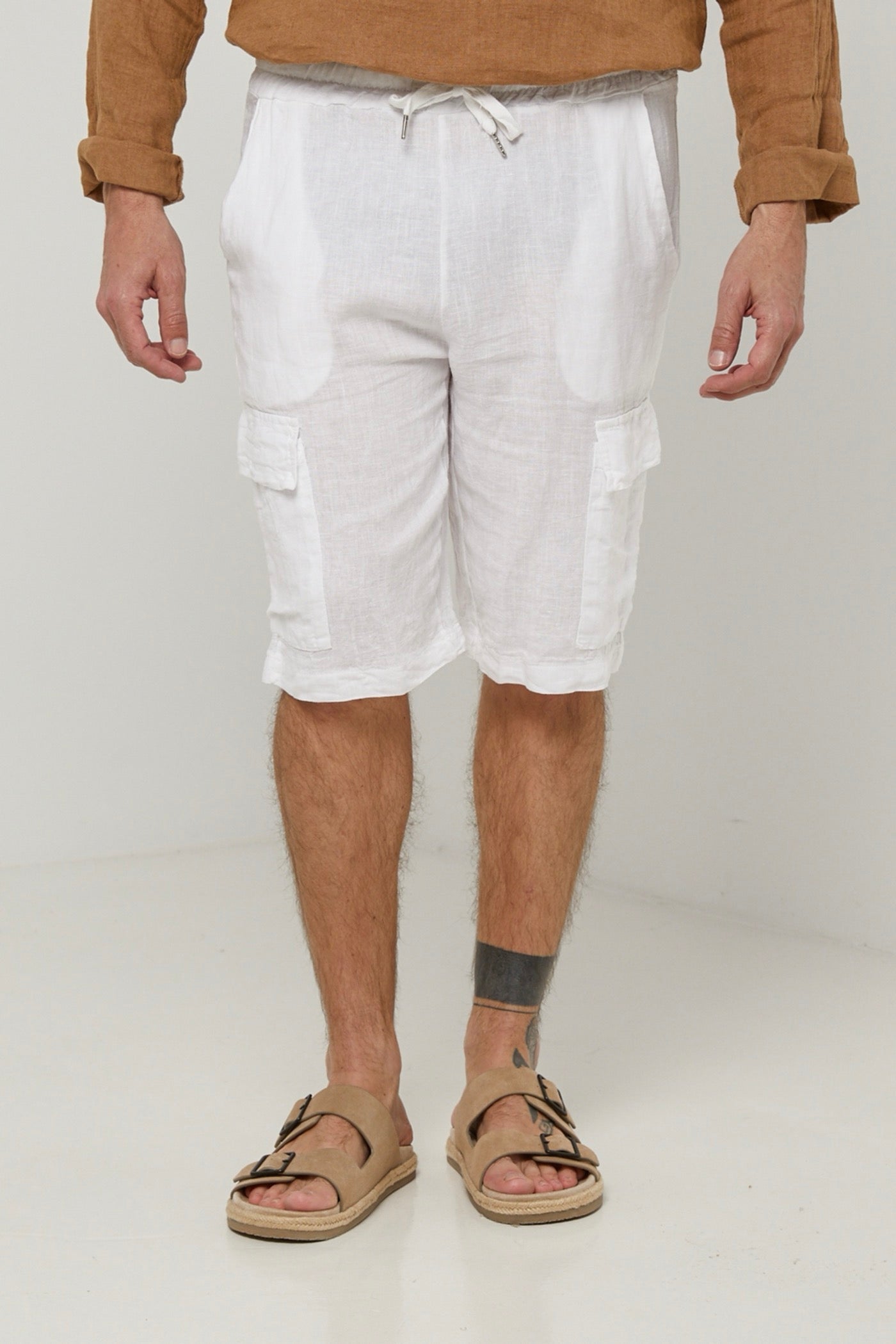 Pantalones cortos - Blanco - Hombre