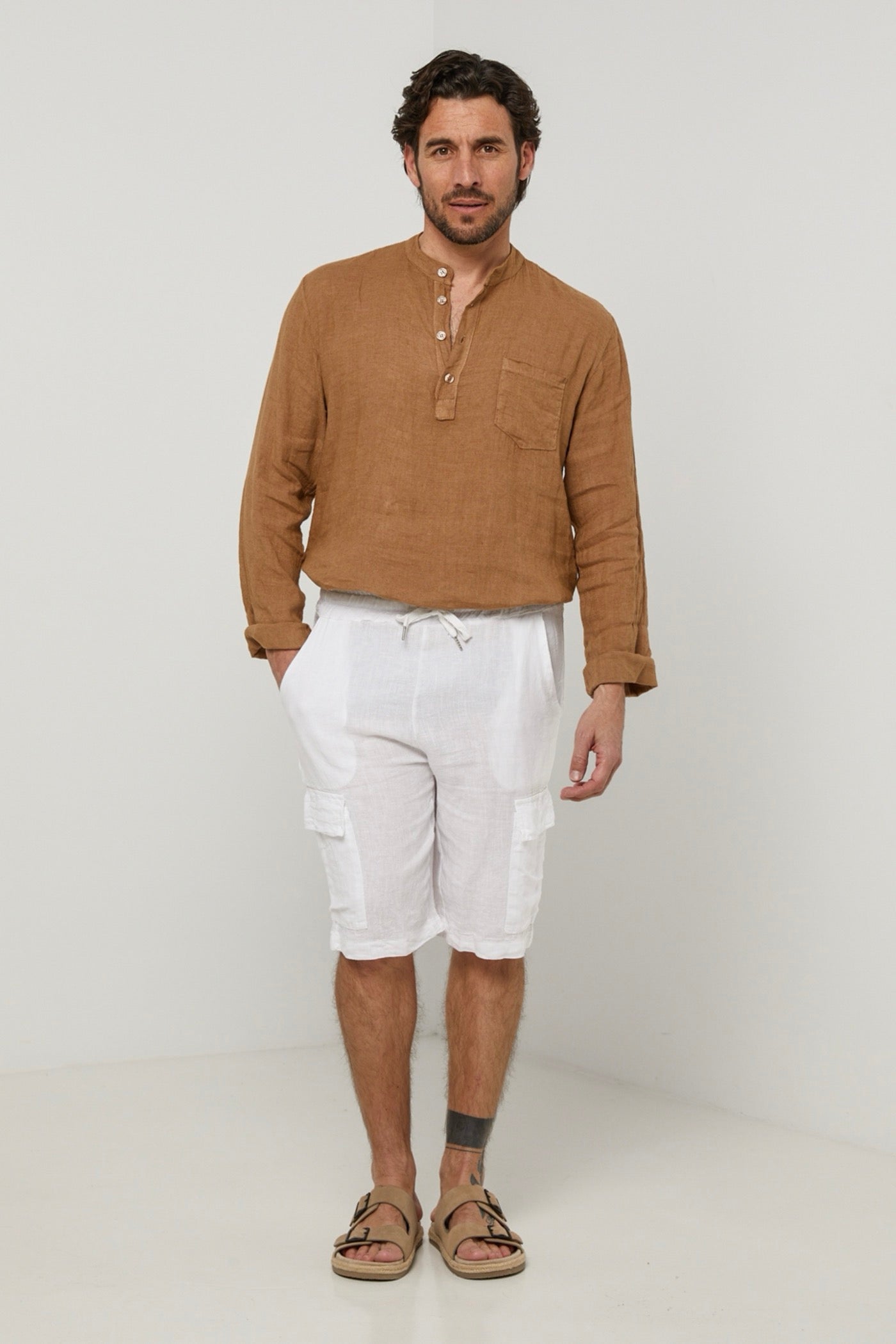 Pantalones cortos - Blanco - Hombre