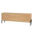 Mueble TV - Helena - Madera Clara - Verde - Negro