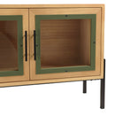 Mueble TV - Helena - Madera Clara - Verde - Negro