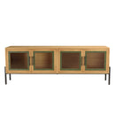 Mueble TV - Helena - Madera Clara - Verde - Negro