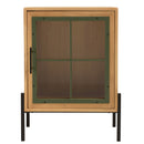 Sillón - Helena - Madera Clara - Verde - Negro