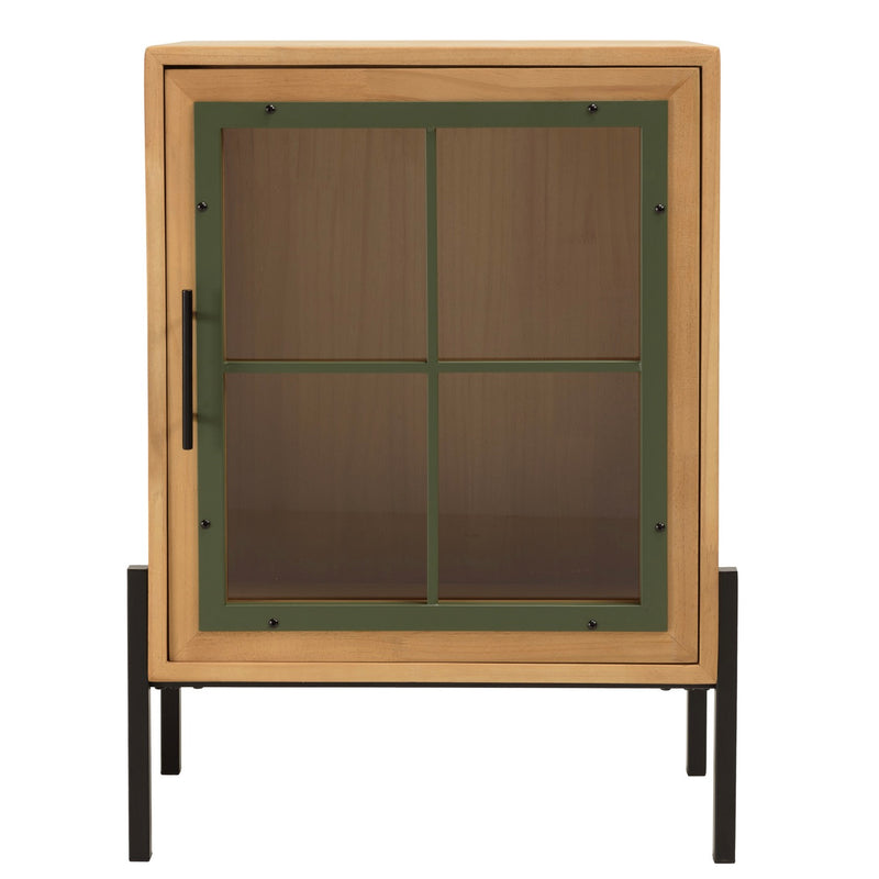 Sillón - Helena - Madera Clara - Verde - Negro