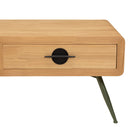 Mesa de Centro - Helena - Madera Clara - Verde - Negro