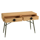 Consola - Helena - Madera Clara - Verde - Negro