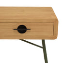 Consola - Helena - Madera Clara - Verde - Negro