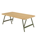 Mesa de Centro - Helena - Madera Clara - Verde