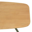 Mesa de Centro - Helena - Madera Clara - Verde