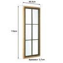 Espejo - Helena - Madera clara - Verde - Negro