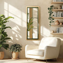 Espejo - Helena - Madera clara - Verde - Negro