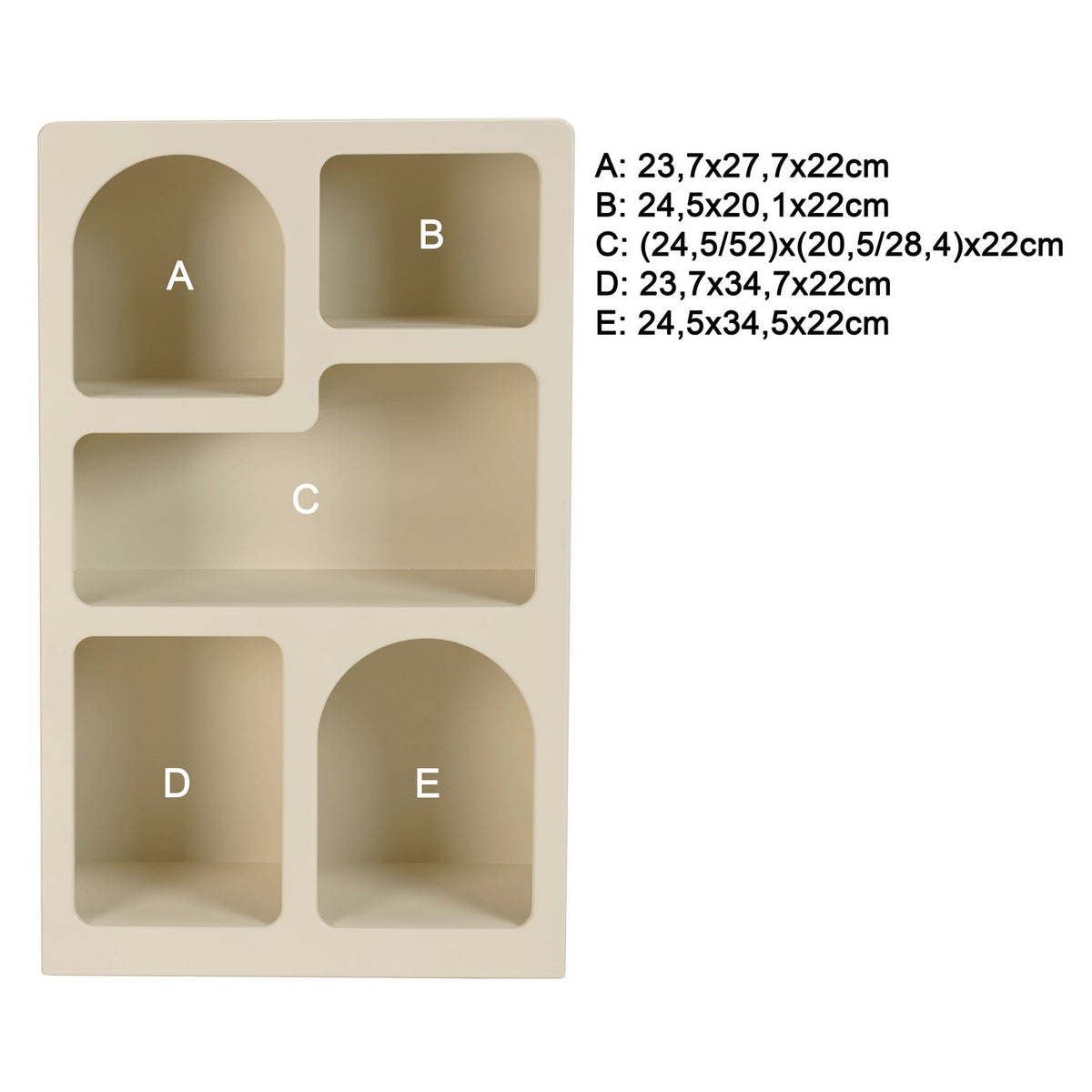 Helena - Shelf - Beige