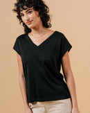 TEESHIRT NOIR MALIN NOIR