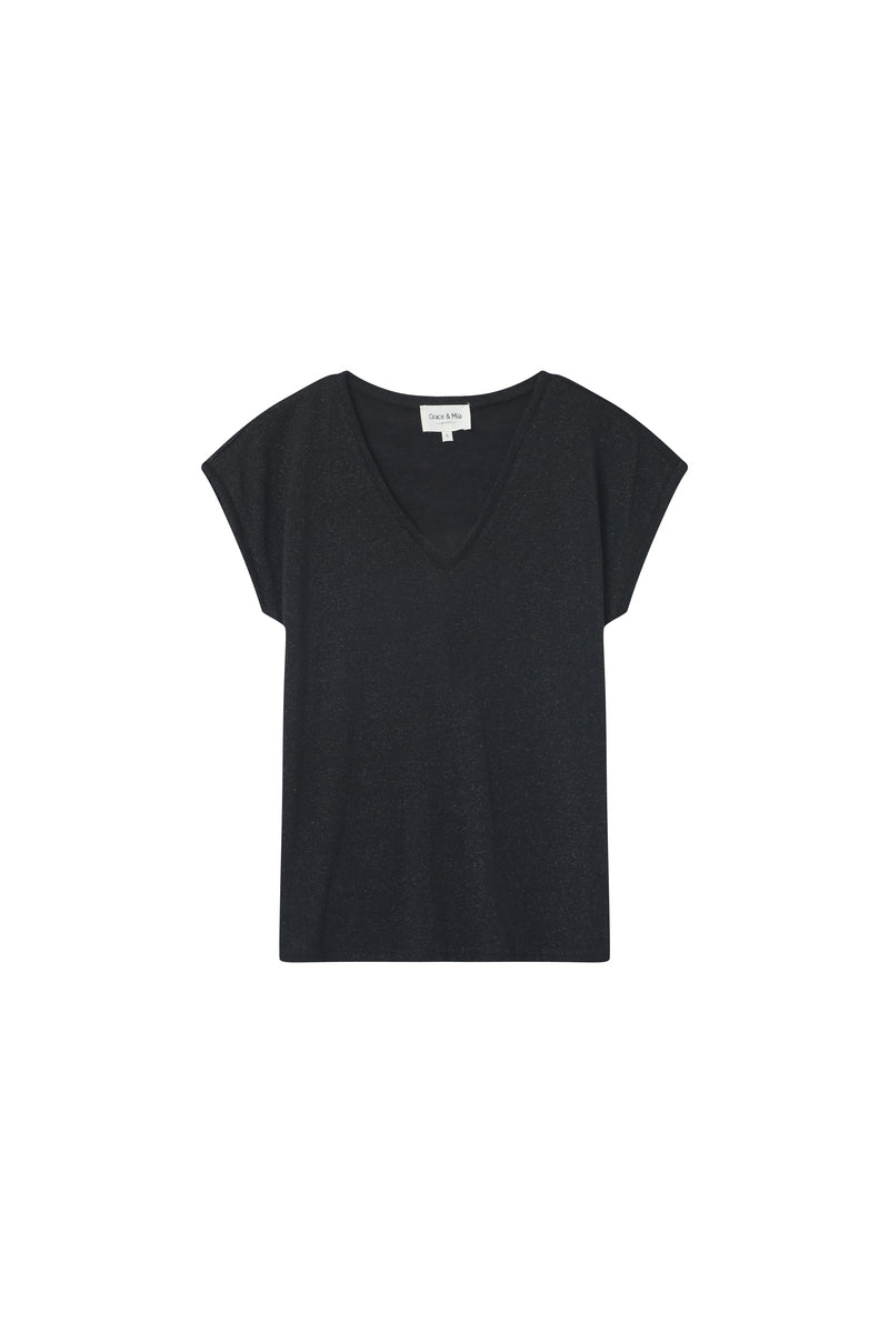 TEESHIRT NOIR MALIN NOIR
