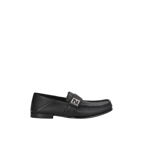 Mocassins Fendi Leather - Black - Homme